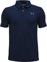 Under Armour Boy''s Performance Short-Sleeve Polos, Blue, Small