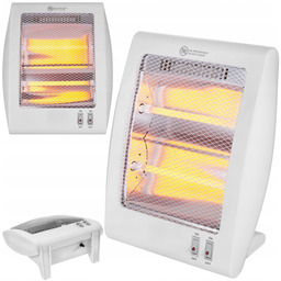 Grzejnik Elektryczny Kwarcowy Promiennik Farelka Piecyk 400W/800W Biały