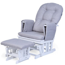 Childhome Fotel pływający z podnóżkiem White/Grey