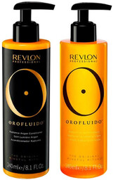 Revlon Orofluido - zestaw rozświetlający włosy szampon 240ml