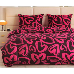 Pościel z bawełny syntetycznej w serca PEB-994