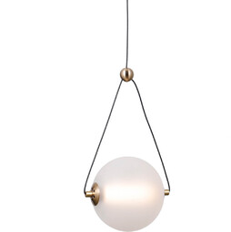 Italux Lampa wisząca kula Rastia PND-34361-S-HBR-OPAL LED 6W