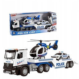 Auto Laweta Truck Policja S.W.A.T Z Helikopterem Oraz