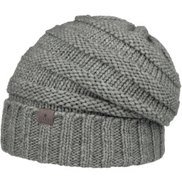 Czapka Dzianinowa Beanie Długa by Lierys, jasnoszary, One