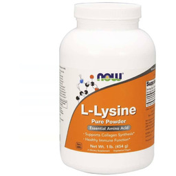 Now Foods, L-Lizyna Pure Powder, 454 G