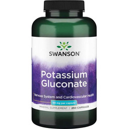 Swanson, Potassium Gluconate 99Mg, 250