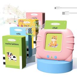 HOMESTEC Dźwiękowe karty edukacyjne dla dzieci 2+ lat,