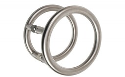 Uchwyt drzwiowy okrągły, dwustronny 949, 25x225 mm, INOX