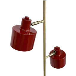 Dyberg Larsen Lampa stojąca designerska Ocean, czerwony, salon