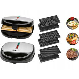 Toster Opiekacz 3w1 Kanapek Tostów Gofrownica Sandwich Sandwicz