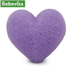 Bebevisa Gąbka Konjac do twarzy, Serce, Lawenda, aż