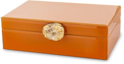 Szkatułka kasetka na biżuterię szklana glamour 8x24,5x18,5 179055