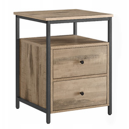 Stolik nocny z szufladami 60x45 cm Loftowy Rustykalny