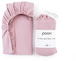 POOFI Prześcieradło Organic&Color 60x120 kolor: piwonia