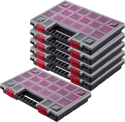 Organizer warsztatowy Berg 34x25 cm, 11 pojemników, 6