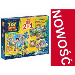 CLEMENTONI 13719 PUZZLE I KLOCKI TOY STORY 2W1