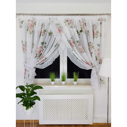 Firana Z Etaminy Z Falbanką I Cyrkoniami Firanki