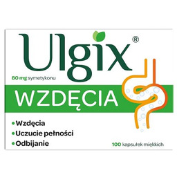 ULGIX Wzdęcia 80 mg, 100 kaps.