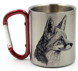 Kubek Z Lisem, Metalowy Kubek Z Karabińczykiem, 300Ml