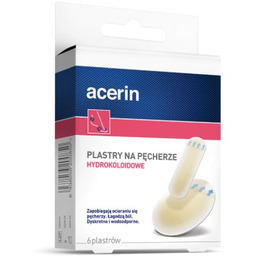Acerin Hydrokoloidowe plastry na pęcherze, 6 szt.