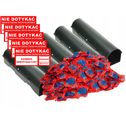 5x Karmnik Deratyzacyjny 1x Trutka Na Szczury Pasta