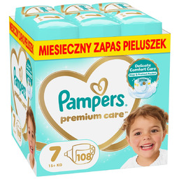 Pampers Premium Care Pieluszki, rozmiar 7, 108 szt.