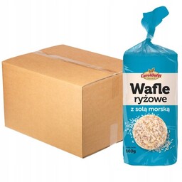 Eurowafel Wafle ryżowe z solą morską 100 g