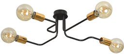 Emibig HARMONY 4 BLACK/COPPER 467/4 plafon lampa sufitowa