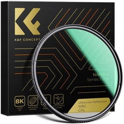 K&F CONCEPT Filtr polaryzacyjny KF01.2475 Ultra Low Reflection
