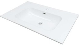 DEANTE Umywalka ceramiczna TUBO wpuszczana w blat