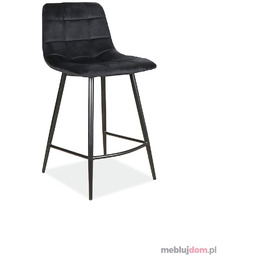 Półhoker MILA H-2 VELVET Signal Czarny, Czarny