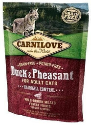 Carnilove For Adult Cats Hairball Control Duck &
