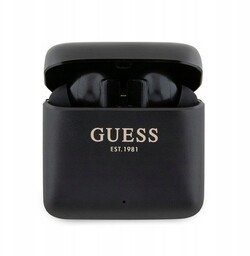 Słuchawki Bluetooth Guess Tws z stacją dokującą Czarne