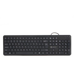 Powerton LIFE SLIM Klávesnice drátová (USB) US, černá