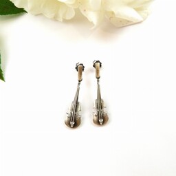 Kolczyki srebrne - Skrzypce