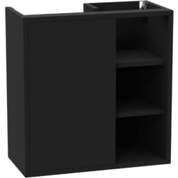 Excellent Ness szafka wisząca lakierowana czarny soft 57x71x28