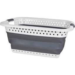 Kosz na pranie 60 l, silikon, antracytowy