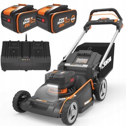 kosiarka akumulatorowa 51cm bezszczotkowa Worx WG760E 2x Akumulator