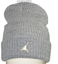 Czapka Air Jordan Beanie Utility Metal Szara -