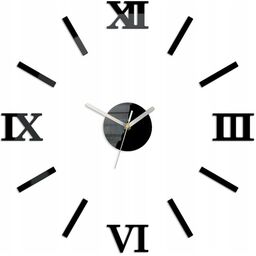 Zegar ścienny naklejany duży nowoczesny akrylowy na ścianę