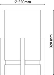 Näve Lampa stołowa LED Madita, możliwość ściemniania, jasne