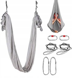 Szarfa akrobatyczna, chusta aerial silk wielofunkcyjna 6 metrów