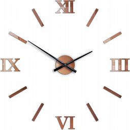 Zegar ścienny naklejany duży nowoczesny akrylowy na ścianę