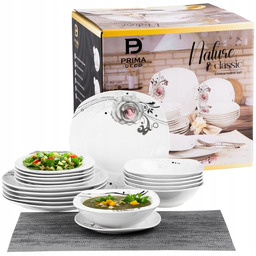 Serwis Obiadowy Zestaw Talerzy Na 6 Osób Komplet