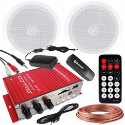 Sufitowy Zestaw Audio Nagłośnienie Sufitowe Bt Usb