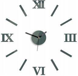 Zegar ścienny naklejany duży nowoczesny akrylowy na ścianę