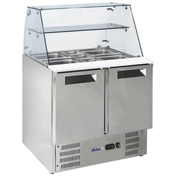 STÓŁ CHŁODNICZY 247 L SAŁATKOWY 2-DRZWIOWY Z NADSTAWĄ