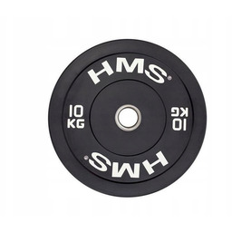Talerz olimpijski Hms BBR10 Bumper Czarny (10 kg)