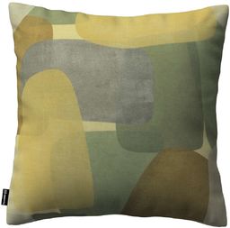 Poszewka Kinga na poduszkę, abstrakcyjny wzór w zielono-brązowej