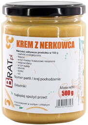 Naturalny Krem Z Prażonych Orzechów Nerkowca 500G Bez